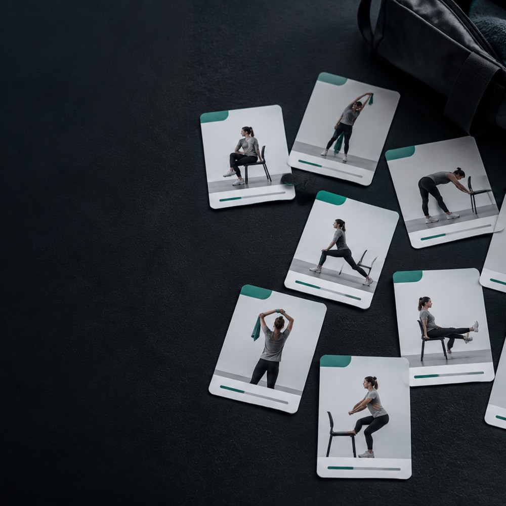[MC-TRN-013] Exercise cards “Fit on the road” – 12 cards A6, laminated