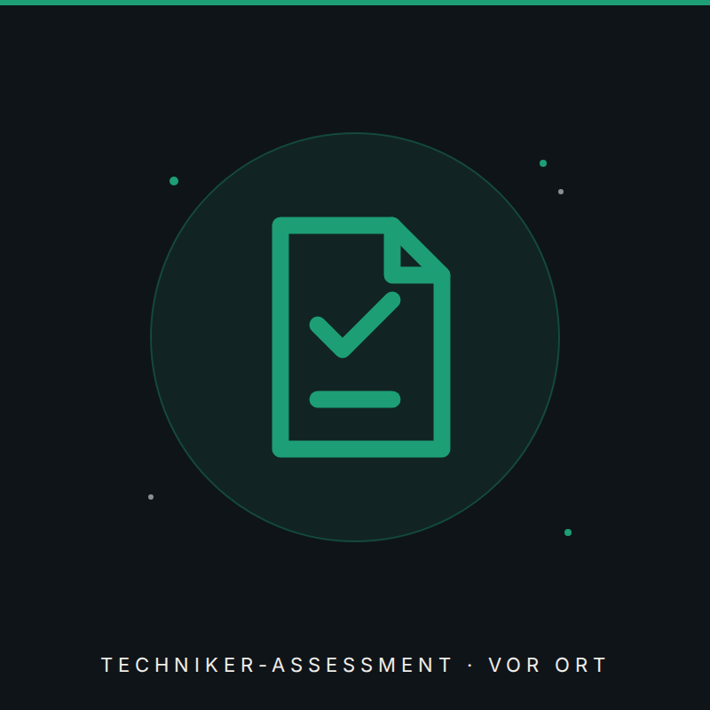 Techniker-Assessment vor Ort – 2 h pro Kandidat